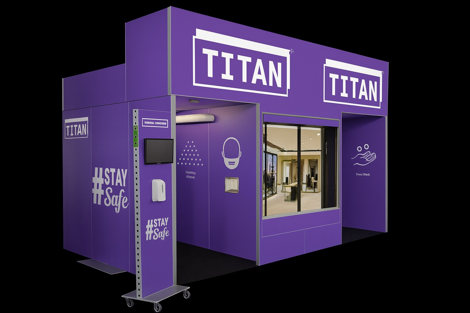 Outdoor branded kiosk
